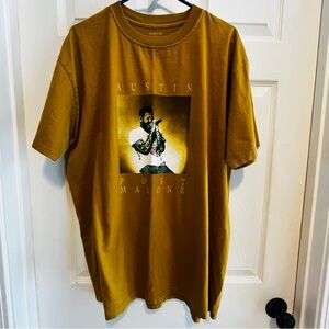Post Malone Austin City Limits Graphic T-Shirt in Mustard Large